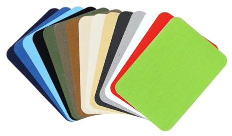 Repair Patches 15 Colours 100% Cotton Iron-on Patches, Patches for Clothing 7.5 cm x 10.3 cm, Mending Iron on Patches for Clothes Jackets