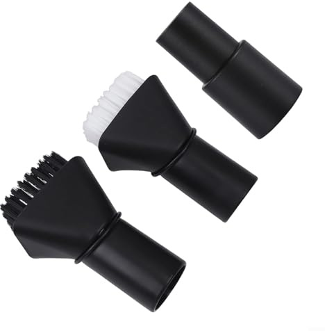 Set di spazzole a ventosa per Karcher WD 2 WD 3 WD 4 WD 5 con adattatore da 32 a 35 adatto per tappezzeria, cruscotto, moquette, pulizia su (nero)