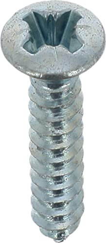 Restagraf - Vis à Tôle - Tête Fraisée Bombée Pozidrive - Acier Zingué Blanc - Standard DIN 7983 - Fixation Carrosserie - Réf. 616 - Sachet de 55