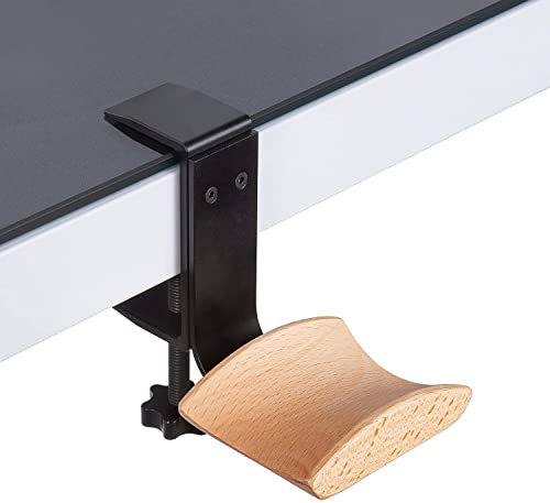 GGF Kopfhörer Halter Kopfhörer Ständer mit 6cm Breiter Kopfstütze aus Buche Headset Halterung Verstellbar Gaming Headset Ständer