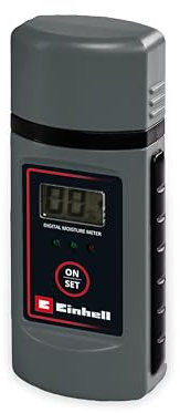 Einhell Appareil de mesure de l'humidité du bois (écran LCD, couvercle de protection, dragonne, arrêt automatique, plage de mesure du bois 6-60%, matières solides 0,2 à 2,9%, avertissement de