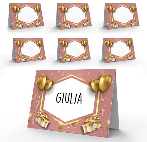 Segnaposto Compleanno Originale – 40 Segna Posto Tavolo Elegante per Eventi – Segnaposti Decorazioni Cerimonia – Segnaposto Feste da Tavola Originali