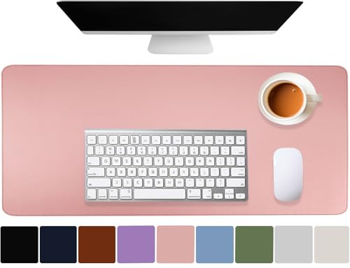 Busnos Schreibtisch Unterlage Groß Schreibtischunterlage Rosa Modern 80 x 40 cm Schreibtisch Unterlage pc Maus Unterlage Schreibtisch Filz Schreibtischunterlage Tischunterlage Desk Pad