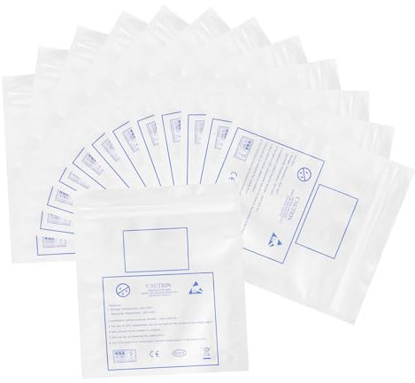 GLEAVI 20er-packung Statische Elektronik- -streifen-aufbewahrung Selbstdichtendes Aluminium Praktisches Design Zum Organisieren