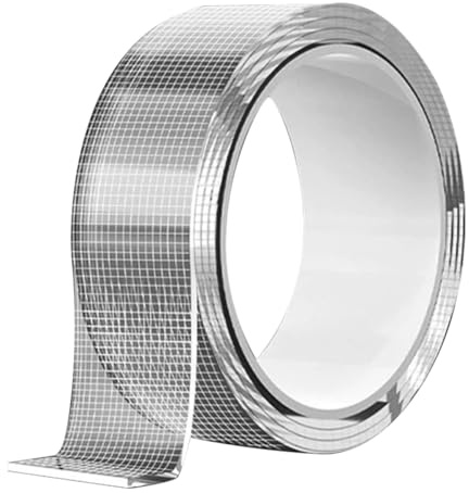 Kiyanest Transparent Dubbelsidig Tejp 3cm x 300cm x 0.1cm | Tvättbar, Återanvändbar, Spårlös Nano-tejp för Vägg, Kök, Bil och Kontor