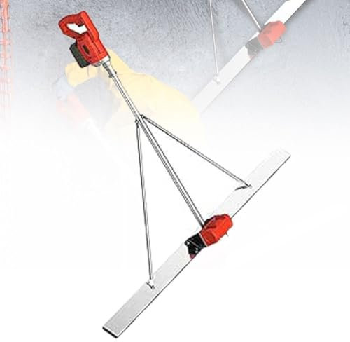 OZPPM Outil de finition de béton pour chape électrique, kit de vibration pour chape de béton, 6 000 tr/min, lame de 150 cm, finition lisse de surface de ciment électrique sans fil, 1,5 m