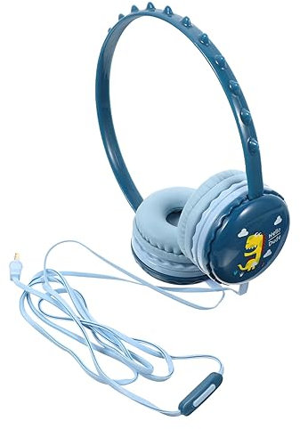 NUOBESTY Casque Audio Filaire pour Garçon Fille Design Dinosaure Casque Circum-aural Gaming Écouteurs Filles Femmes