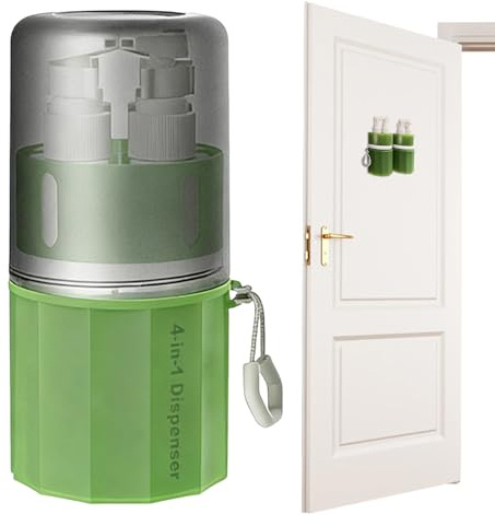 Botellas de champú de viaje, a prueba de fugas, con succión al vacío, recargables, botellas de viaje vacías para artículos de tocador, para acondicionador, lavado corporal, perfume, líquido, hogar