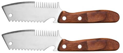 BESTOYARD 2 Pezzi Coltello Affettaverdure per Cipolle in Acciaio Inossidabile Affetta Cipolle Strisce Sottili Utensile da Cucina Pratico e Resistente