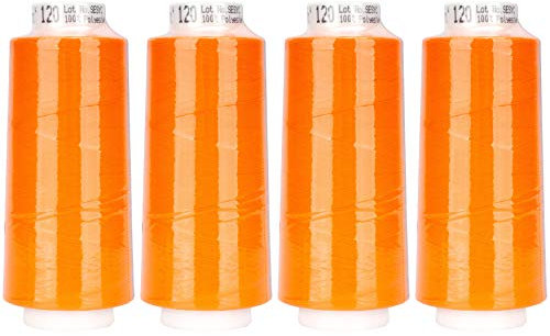 Amann Mettler Trojalock Overlockgarn Nähgarn, gesponnener Zweifachzwirn, für alle gängigen Overlock-Maschinen, Neue Trendige Farben 4 x 2500 m (1428)