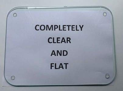 Completely Clear & Flat Float Glass Worktop Saver - by Pearl Glass (60 x 40cm)