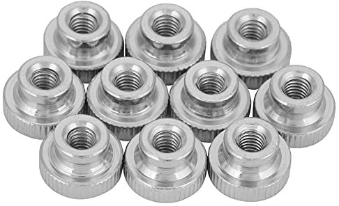 GB806 Écrou de pouce moleté de Type haut écrou de poignée moleté en acier au carbone M3 M4 M5 M6 M8 M10(M3（10pcs）)