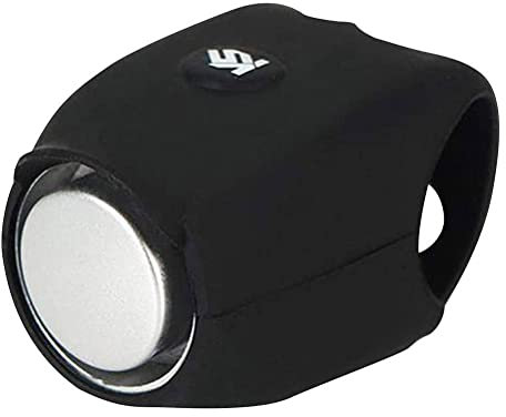 Tumnea Elektrische Fahrradklingel Fahrradhupe Silikon 120 db, Mini Klingel Fahrrad laut, Viele Verschiedene Modis, Mountainbike Warnhörner Fahrradzubehör