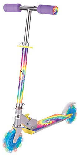 OzBozz Patinete de teñido Anudado con Ruedas Intermitentes