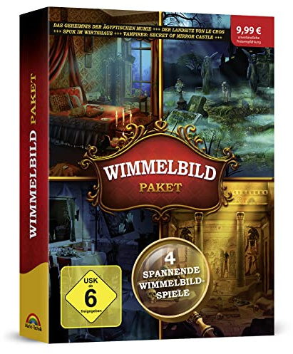 4 in1 Wimmelbild Paket - 4 Spiele in einer Box für Windows 11 / 10 / 8.1 / 8 / 7