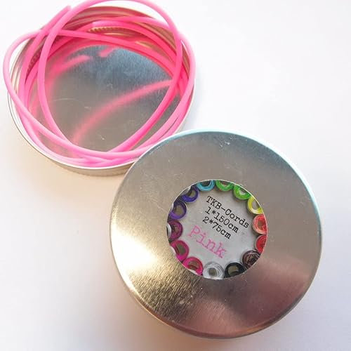 The Knitting Barber Original Cords 3pcs (1pcs 150cm/60 + 2pcs 75cm/30) (Pink)
