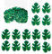 Colexy 48 Stück Tropische Schildkrötenblätter Cupcake Topper Palmblatt Kuchen Deckel Blätter für Hawaii-Thema Party Thema Hochzeit Palmblatt Kuchendeckel