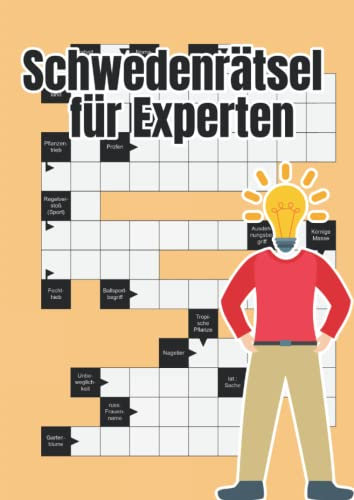 Schwedenrätsel für Experten: Exotische Kreuzworträtsel-Fragen mit großer Schrift für Senioren und Erwachsene mit Sehschwäche | Beschäftigung für Erwachsene