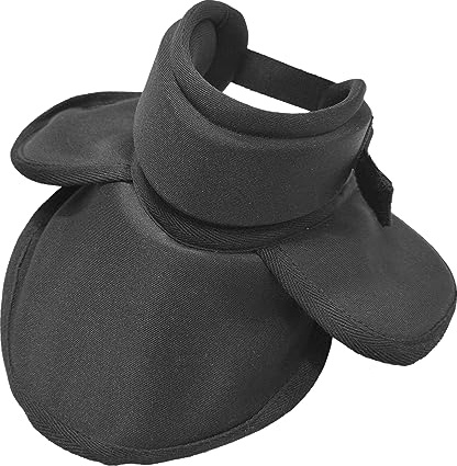 LEONARK 350N Hema Superlays Protector de Garganta Protector de Esgrima Gorget con Placa de Protección Rígida para Hema Longsword Rapier Sabre Armoury