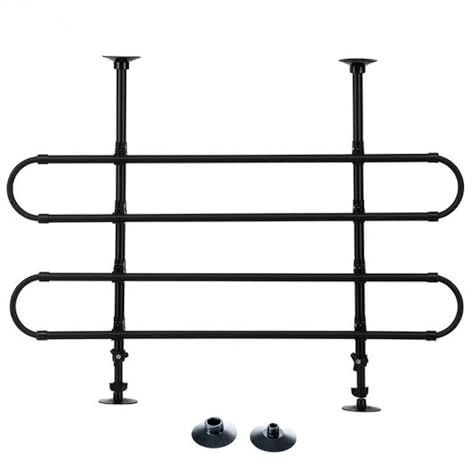 Simply SDG002 Tubular Universal Fitting Dog Guard for Cars Height and Width Adjustable, Black