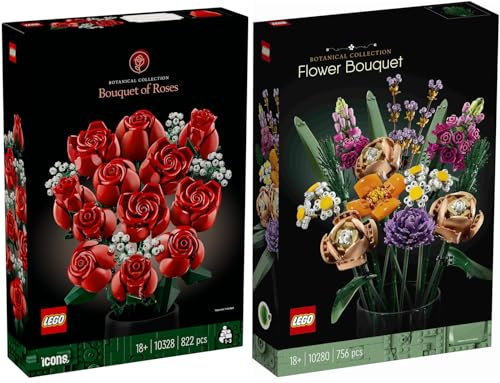 Lego Blumen Set: 10328 Rosenstrauß & 10280 Blumenstrauß