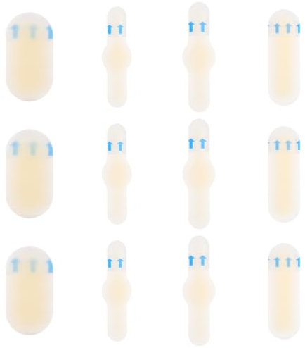 AYVRUOP cerotti per vesciche sul tallone, cerotti in gel, cuscinetti per talloni, 12 pezzi per tutti i tipi di scarpe, protezione del tallone