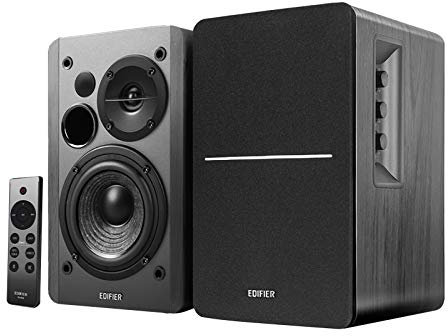 Edifier R1280DBs Diffusori da scaffale attivi Bluetooth - Ingresso ottico - Diffusori monitor da studio 2.0 wireless - 42W RMS con uscita subwoofer - Nero (Refurbished)