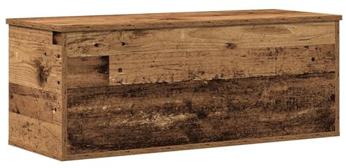 vidaXL Rustikale Massive Holzaufbewahrungsbox | Altes Holz 90 X 35 cm | Ideal für Eingang oder Wohnzimmer | Robuste Altholz-Kiste | Dekorative Aufbewahrungslösung für Schlafzimmer | Vintage