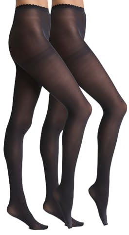 Dim Femme – Collant Body Touch Opaque x2 | Ceinture Thermocollée Invisible | Microfibre Douce Effet Seconde Peau | Recyclable avec Terracycle