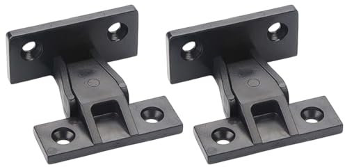 4 Pairs Panel Fixings,Push in Panel Clips Kitchen Press Fit Plinth Fasteners ABS Quick Push Fittings Hidden Furniture Bath Panel fixings Clips Board Connector for Cabinets Wardrobe Bed Table