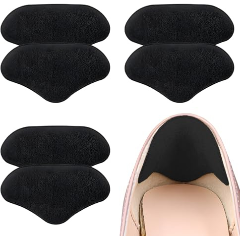 3 Paia Cuscinetti Tallone per Scarpe Grandi, Cuscinetti per Tallone con Inserti in Spugna, Kit di Riparazione per Tacchi con Toppe per Scarpe