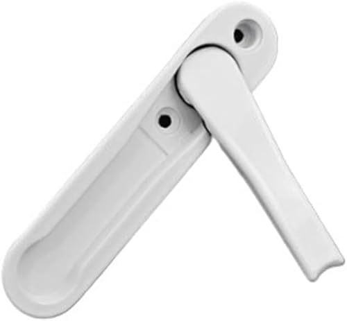 Manija oculta para ventana, herrajes de ventana de aleación de zinc blanco de 25 mm, cierre invisible para ventana mosquitera con tornillos de acero inoxidable, accesorios universales de repuesto para