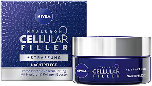 NIVEA Hyaluron Cellular Filler Anti-Age Night Cream (1 x 50 ml) Anti-Wrinkle Face Cream for the Night Effective and Intense Night Cream