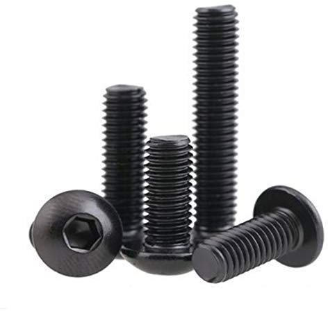 Knopfschraube, 20 Stück, Innensechskant, Halbrundschrauben, Innensechskant, M4 x 40 mm