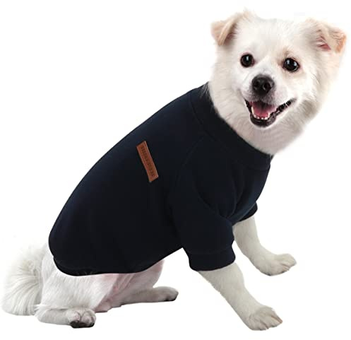 HuaLiSiJi Pull Petit Chien Sweat Petit Chien,Le Tissu Est Très Confortable, Doux et Chaud pour L'animal et Se Met Très Facilement (XX-Large, Noir)