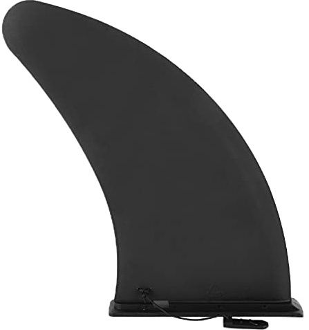 Akozon 11-inch Surf SUP Fin with PVC Fixed Socket Type Black Center Stabilizer Attachment and Paddle for Longboard Surfboard