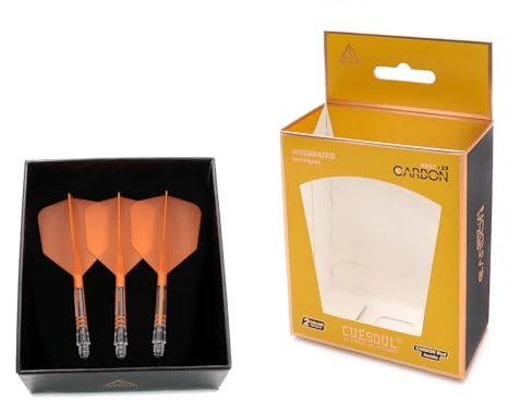 CUESOUL ROST T19 Carbonio Integrato al pozzo di dardo e Forma di Grande Ala di Volo, Set di 3