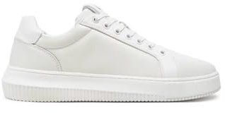 Calvin Klein Herren Cupsole Sneaker Chunky Low Schuhe, Weiß (Triple Bright White), 44