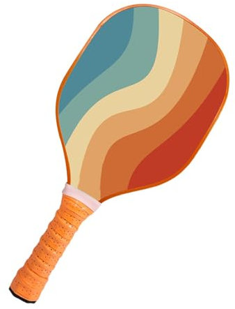 -Pagaia, racchetta da squash in legno | Pagaia ergonomica in legno con design antiscivolo, robusta e portatile, per amici e bambini