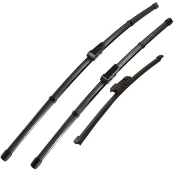 Limpiaparabrisas para Seat Ibiza 6F 2018-2023 LHD Juego Limpiaparabrisas Trasero Delantero Parabrisas Ventana Cepillo Lluvia 26 16 13