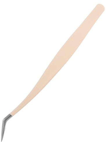 OATIPHO Pinzette Für Wimpernextensions Gebogene Spitze Präzision Werkzeug Volumen Wimpern Edelstahl Augenbraue Make-up Schmuck Handwerk