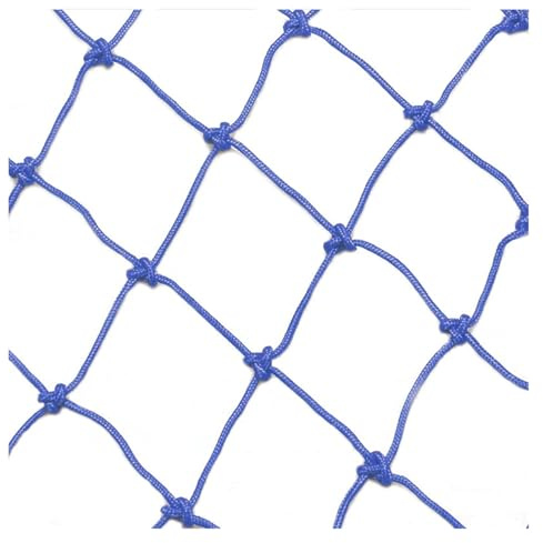 8x8cm hål nylonrepnät klätternät for balkongtrappavspärrningsstaketdekor(Blue,1x5m)