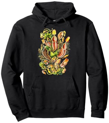 Carnivorous Plant Vintage Botanical Pitcher Plants Pullover Hoodie