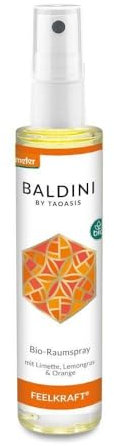 Baldini - Feelkraft Bio, spray per ambienti al 100% di materie prime naturali, demeter, 50 ml