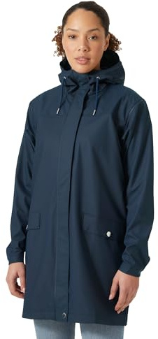 Helly Hansen Women's W Moss Rain Coat, Navy, L