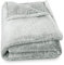 aqua-textil Flauschige Kuscheldecke 150 x 200 cm grau weiß Melange Plüsch TV-Decke Tagesdecke Sherpa Fleece Oeko-TEX Ottawa