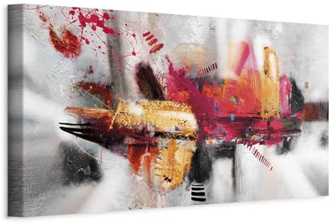murando - Quadro Acustico Astratto 1 pezzo schiuma acustica Quadri Moderni Camera da Letto Matrimoniale - Stampa su Tela - Pannelli Fonoassorbenti Decorativi - Fonoassorbente Acustiche