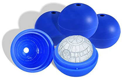 Planet Shaped Ice Cube Mold Large Ice Ball Maker Silicone Ice Mould Tray and Chocolate Maker Tools for Whiskey, Bourbon and Cool Drinks (4)