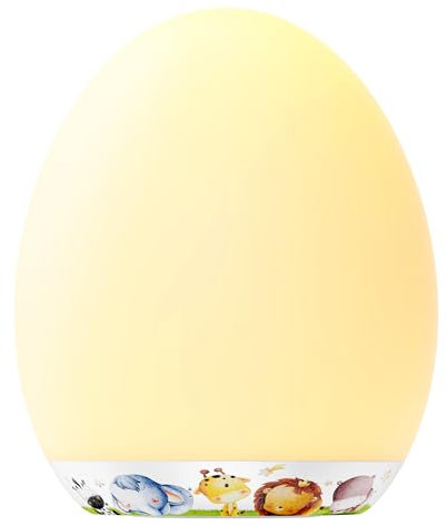 MediAcous Luz Nocturna Infantil LED 2024 Nueva Versión Luz Quitamiedos Lámpara Niños Recargable con Función Control Temporizador Luz Cálida con Base de Recarga