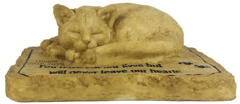 Pietra commemorativa per Animali Domestici, Pietra commemorativa per Animali Domestici, Impermeabile, con Gatto Addormentato, Pietra commemorativa per Gatti in Resina per Cortile, terrazza,